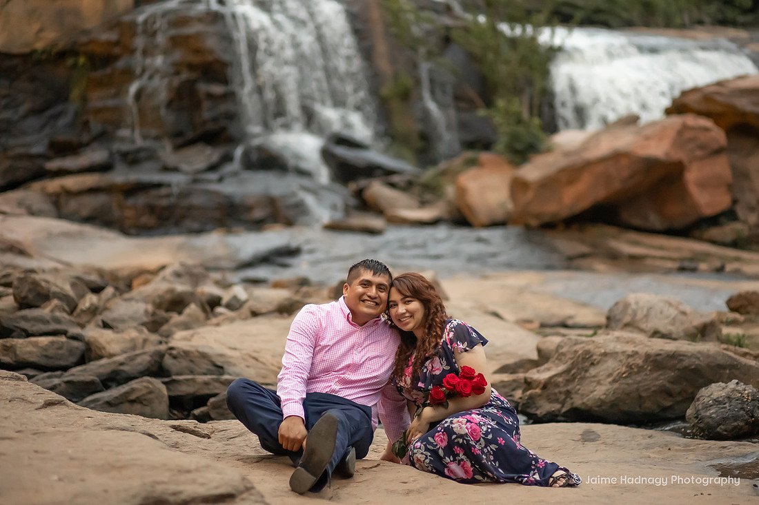 Surprise Proposal and Engagement Session Asheville Photographer goes to Greenville, SC