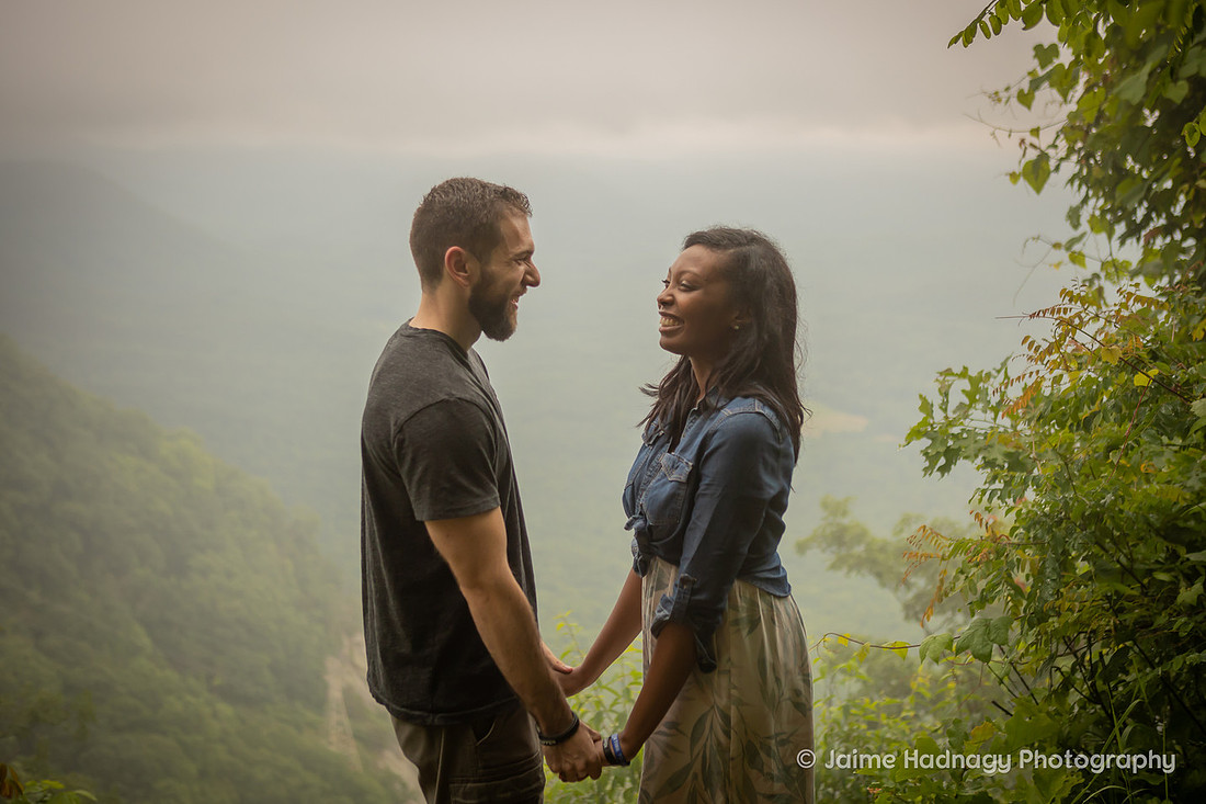 Engagement Photos at Pretty Place | Asheville Photographer