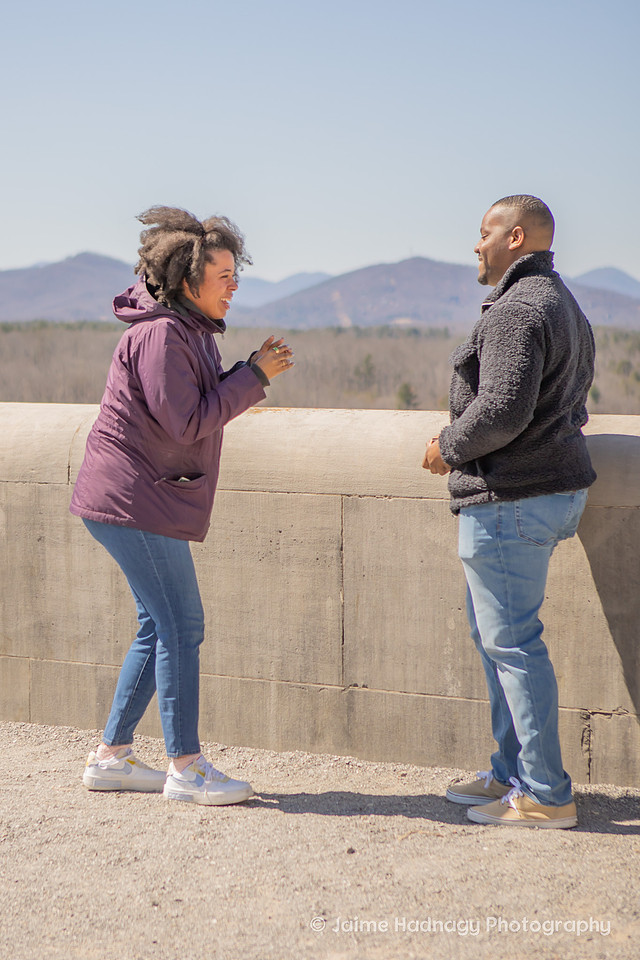 Shocked fiance when boyfriend proposes at The Biltmore Estate | Asheville Photographer