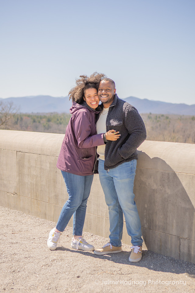 Shocked fiance when boyfriend proposes at The Biltmore Estate | Asheville Photographer