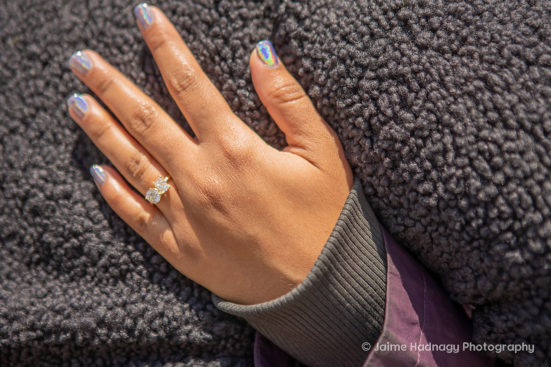 Shocked fiance when boyfriend proposes at The Biltmore Estate | Asheville Photographer