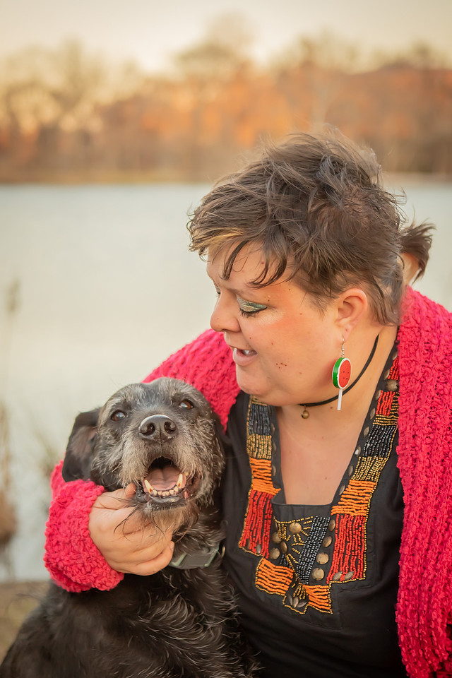 Photoshoot with dog and owner | Asheville Pet Photographer