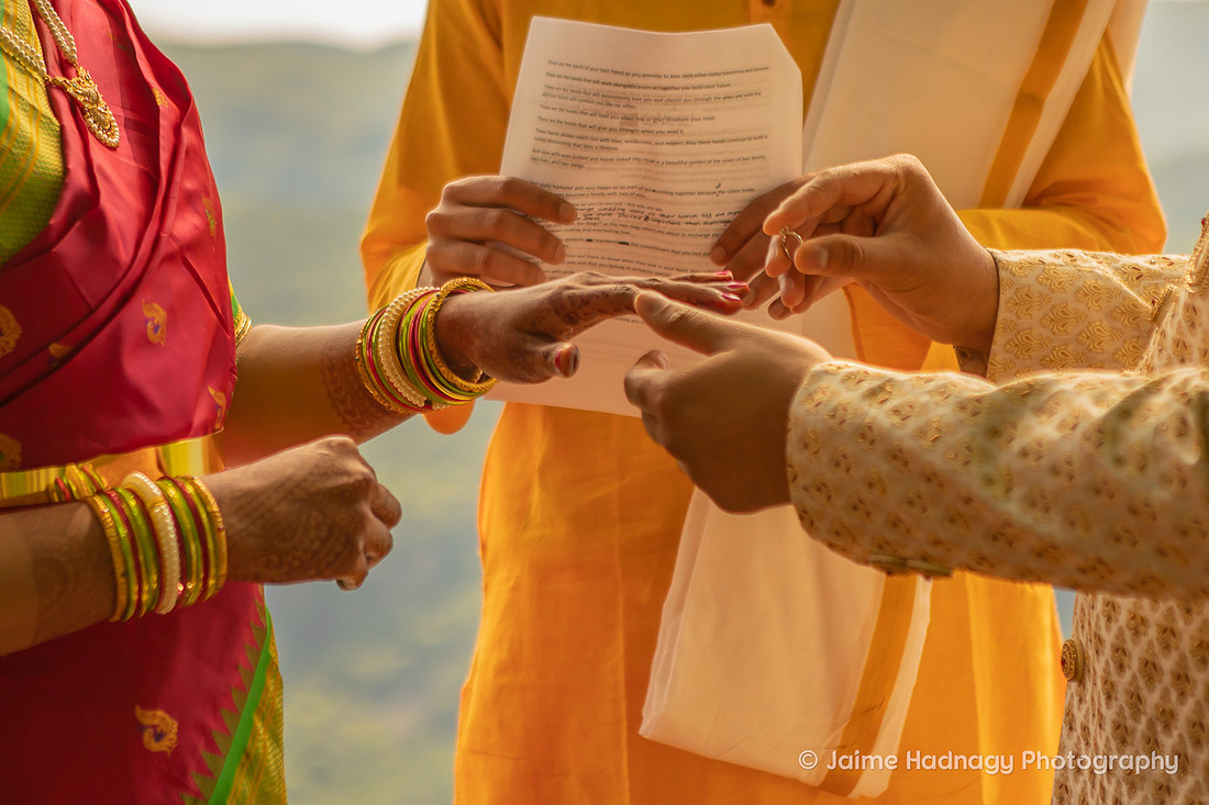 Colorful Micro Indian Wedding Chestoa | Asheville Elopement Photographer