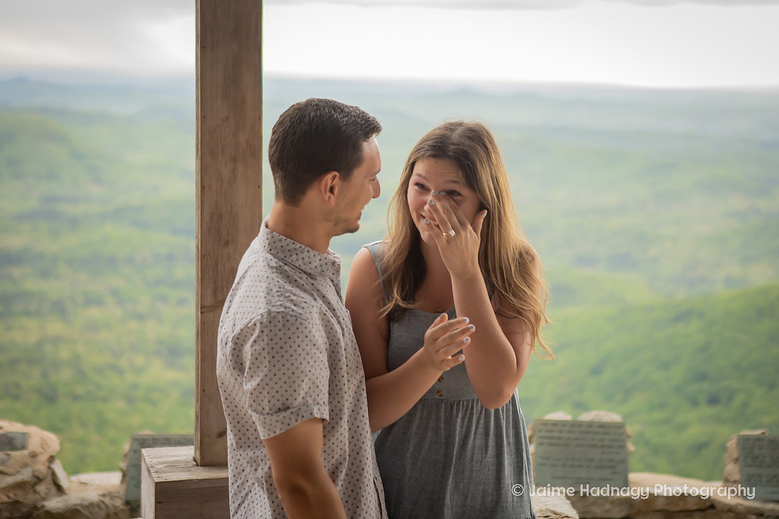 Getting Engaged at Pretty Place | Asheville Proposal Photographer