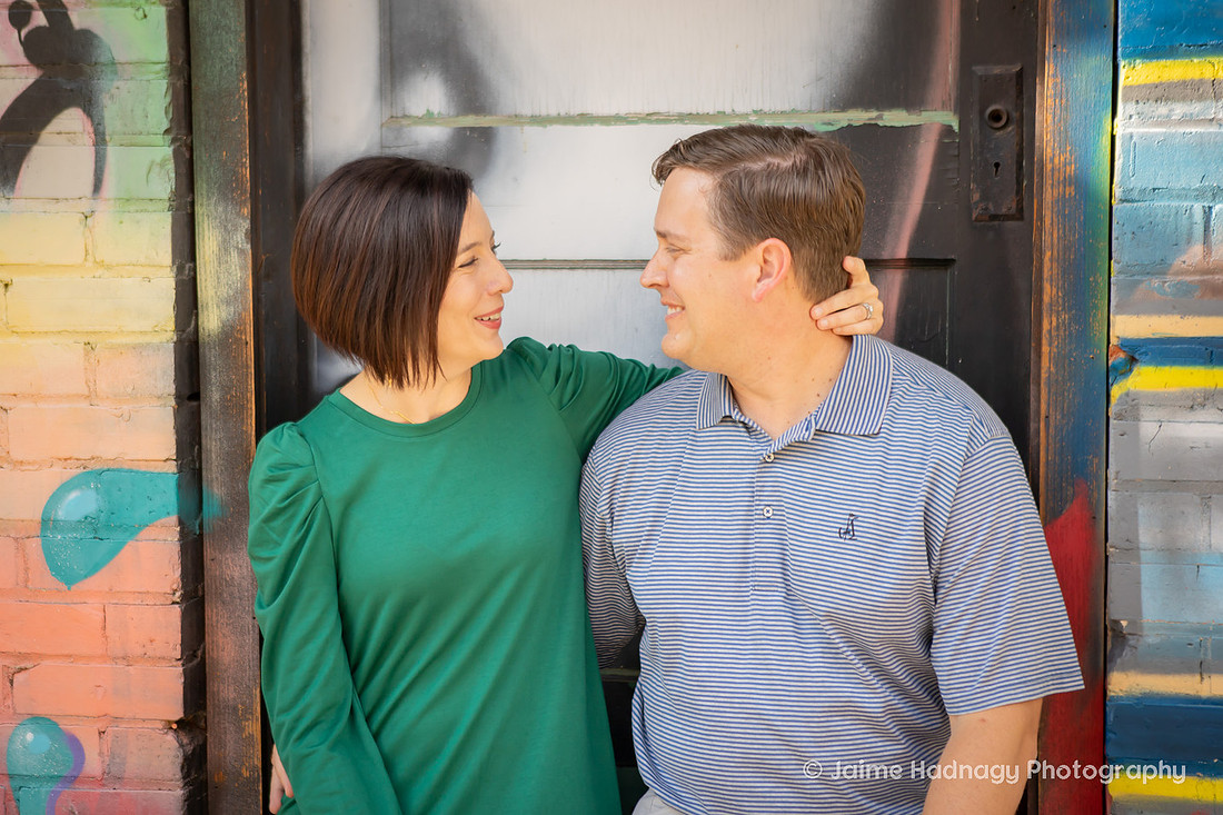 FUn Playful Outdoor Family Photos in the River Arts District Asheville