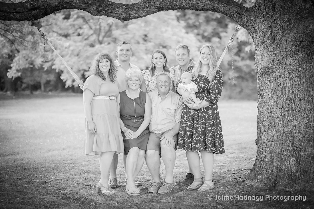 Family Reunion Photos with a Newborn Baby | Asheville Photographer