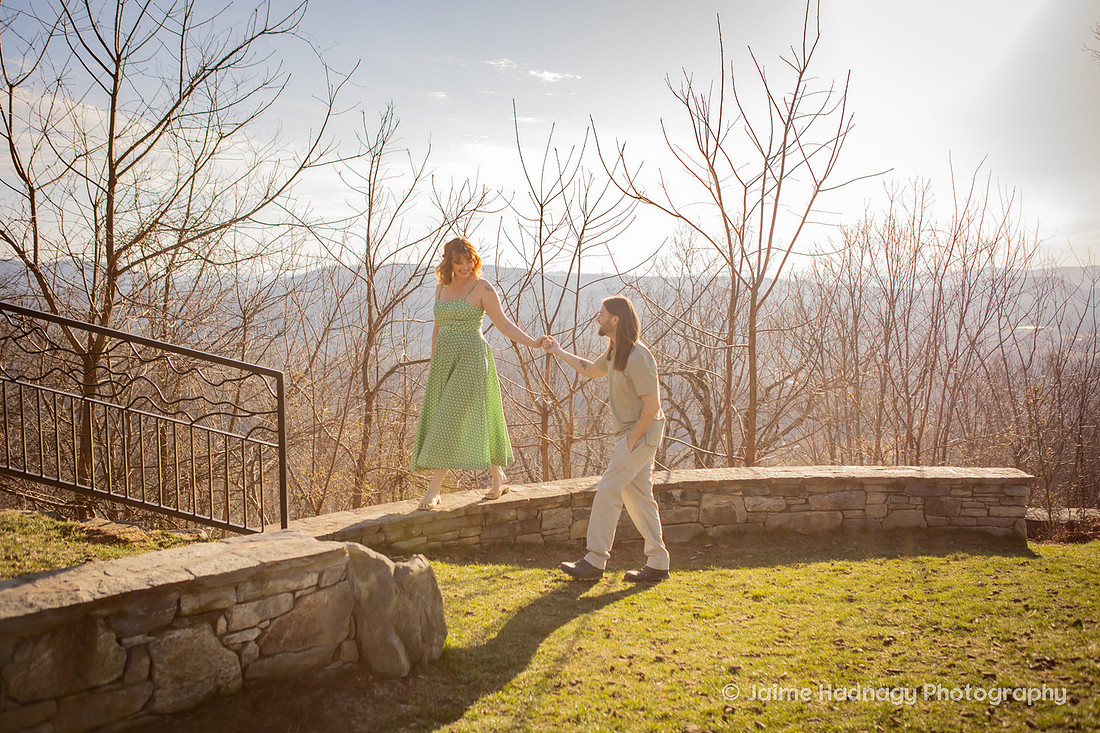 Sweet and Fun Engagement Photos in the Mountains