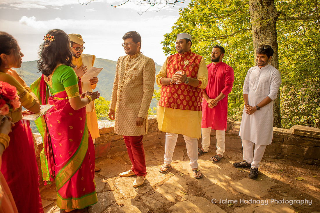 Colorful Micro Indian Wedding Chestoa | Asheville Elopement Photographer