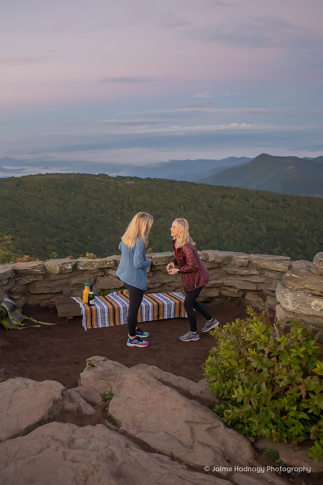 lgbtq surprise hiking proposal asheville photographer