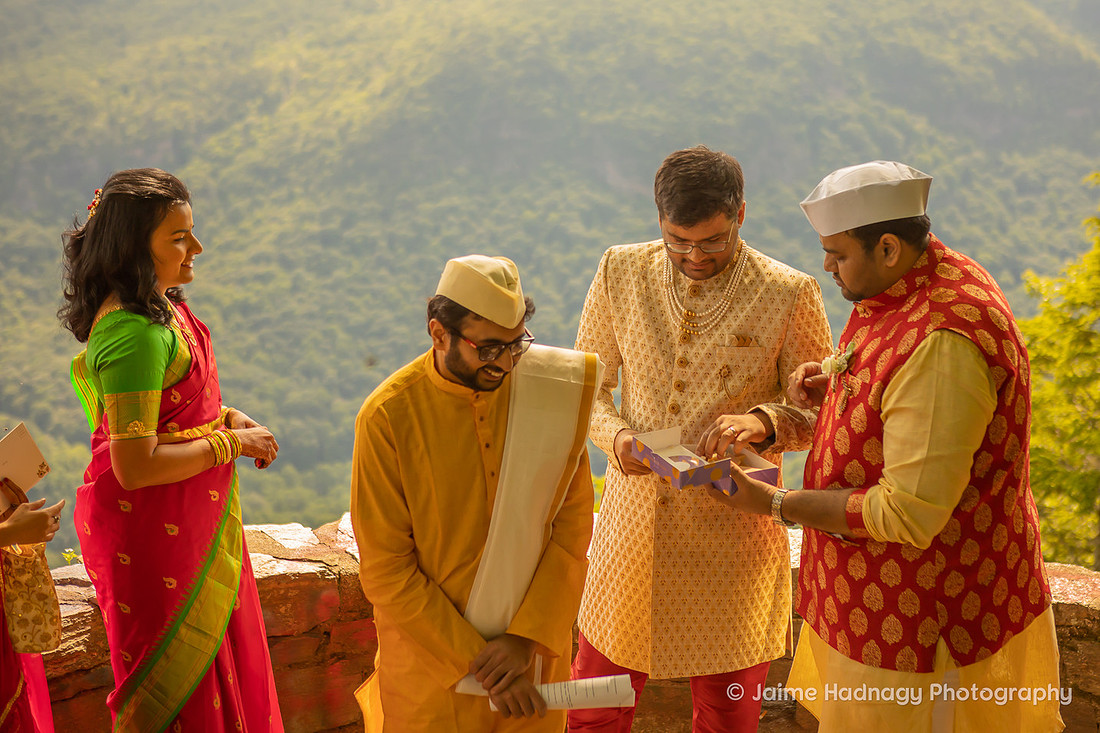 Small Indian Wedding Ceremony in NC Mountains | Parkway Elopement Photographer