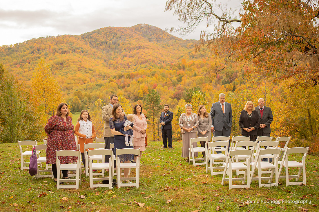 Beautiful Fall Wedding at Engadine Inn Candler NC | Asheville Photographer | Leaf Season