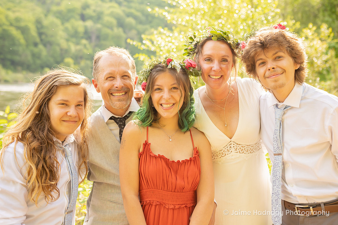 Nature Wedding | Asheville Elopement Photographer | Micro Wedding at Hot Springs NC by the French Broad RIver