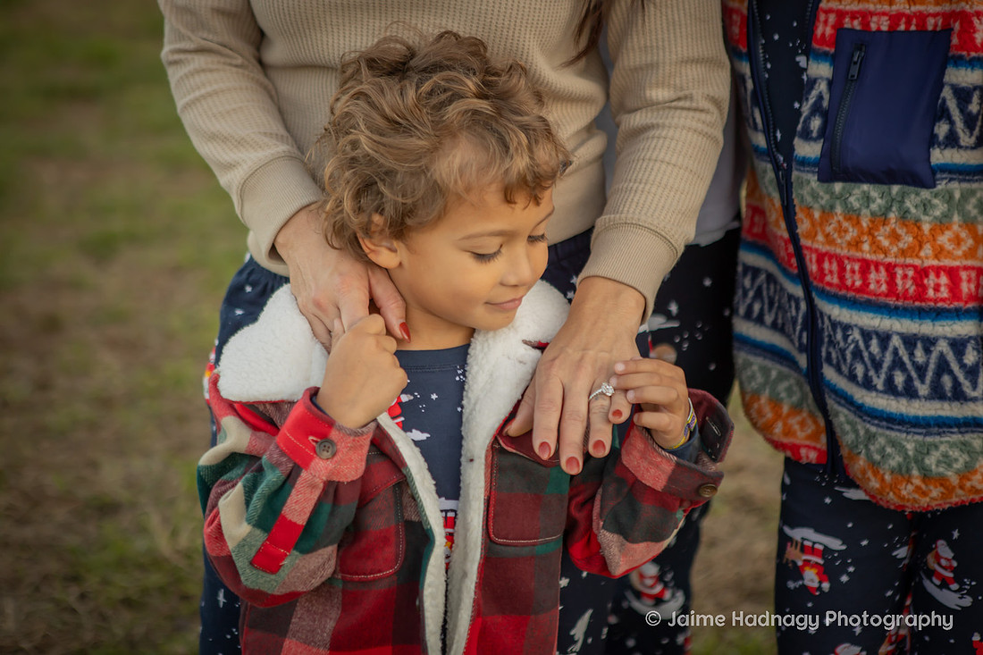 Surprise Proposal During Family Photos