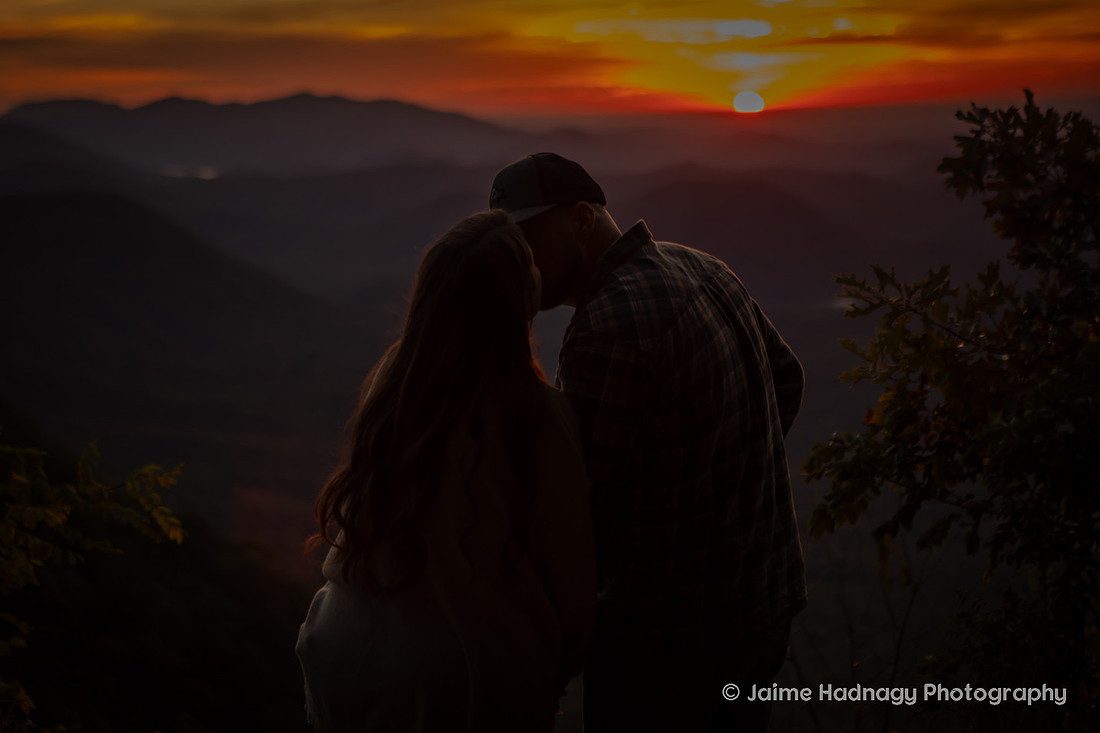 Sunrise Proposal at Pretty Place | Asheville Engagement Photographer
