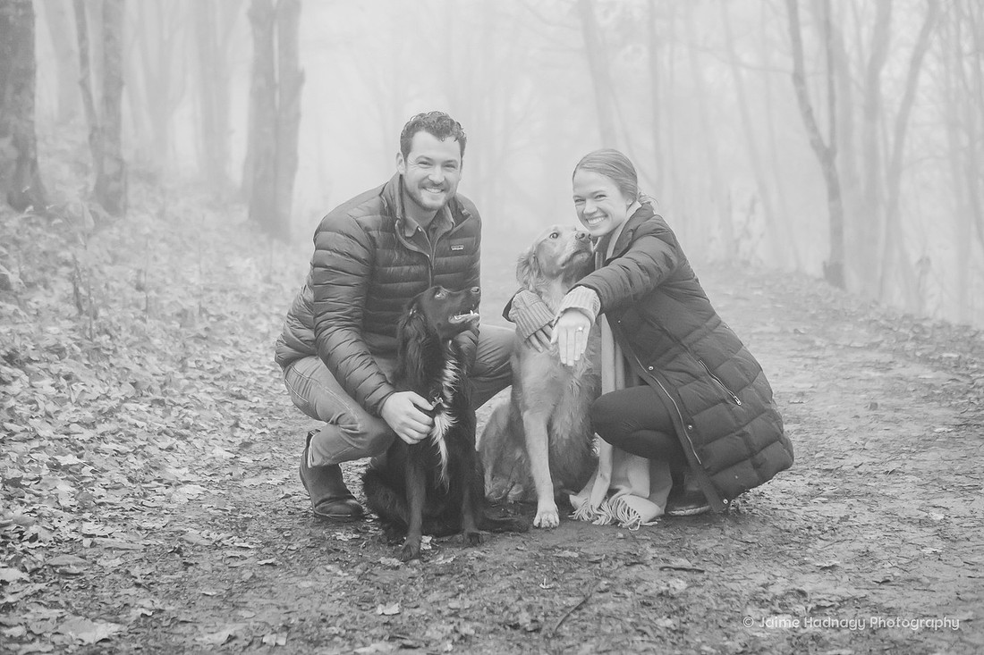Hiking Proposal Photography Asheville Engagement Photographer