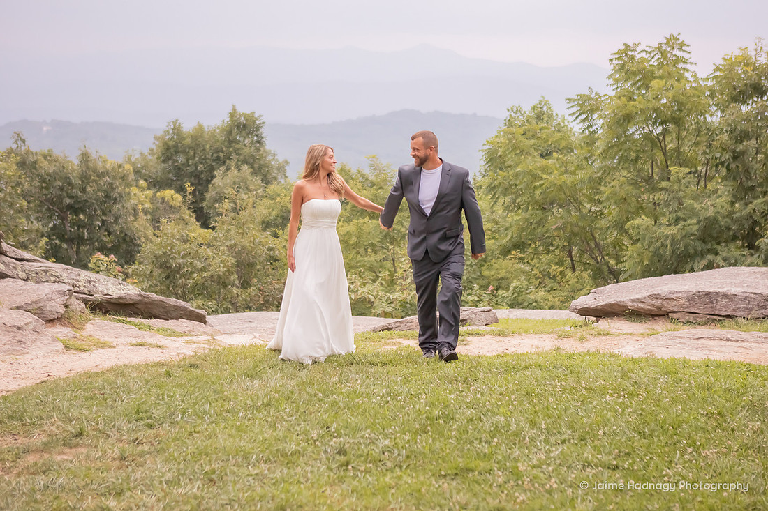 Post-Wedding Couples Bridal Photo Shoot | Asheville Elopement Photographer