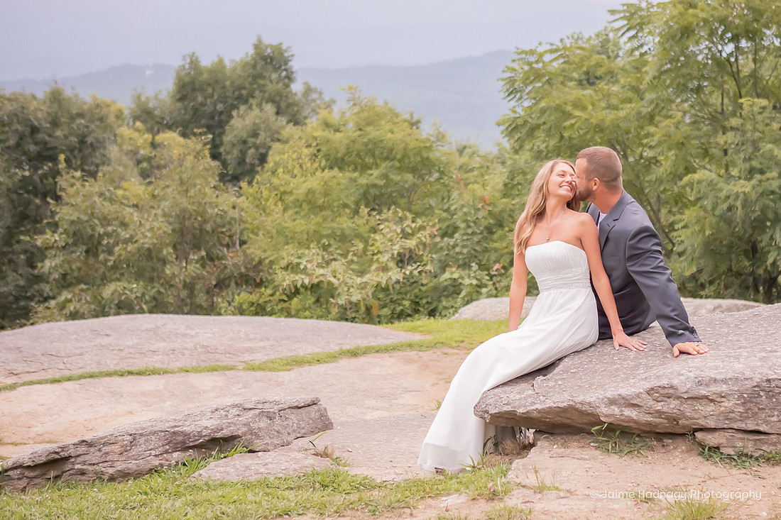Post-Wedding Couples Bridal Photo Shoot | Asheville Elopement Photographer