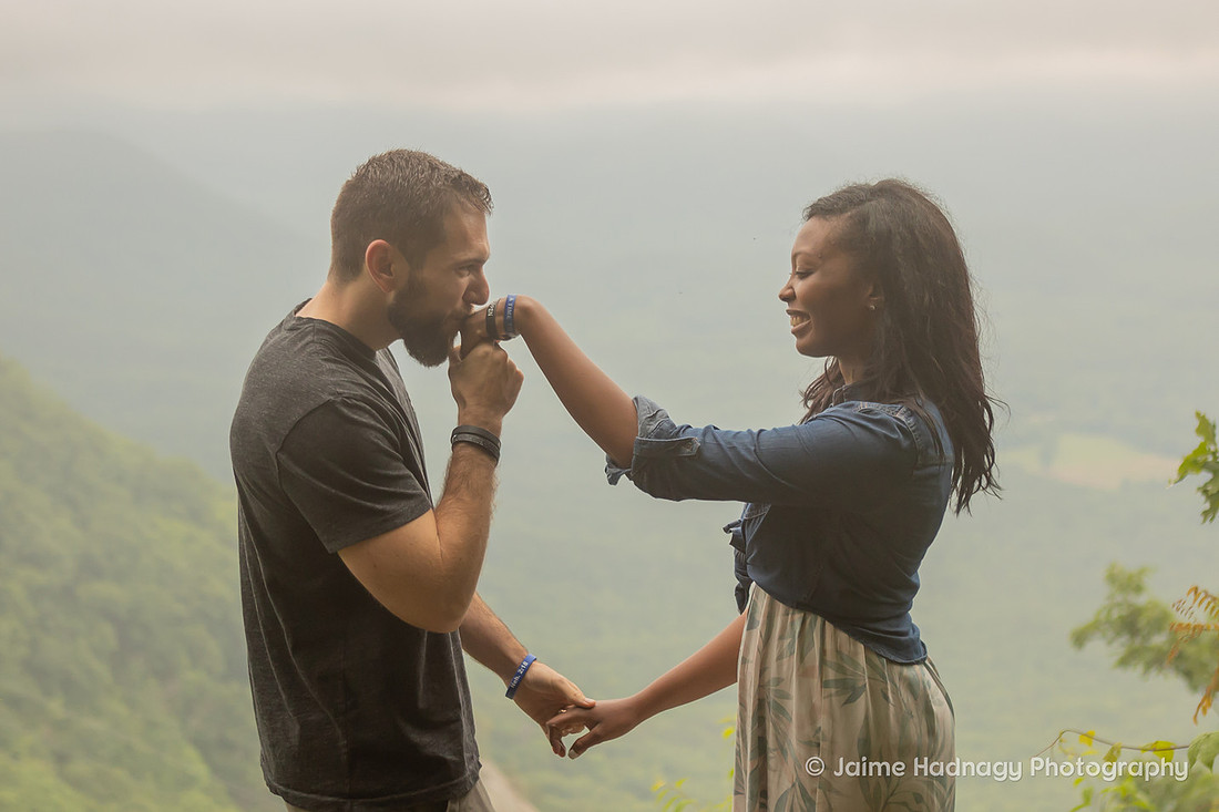 Engagement Photos at Pretty Place | Asheville Photographer