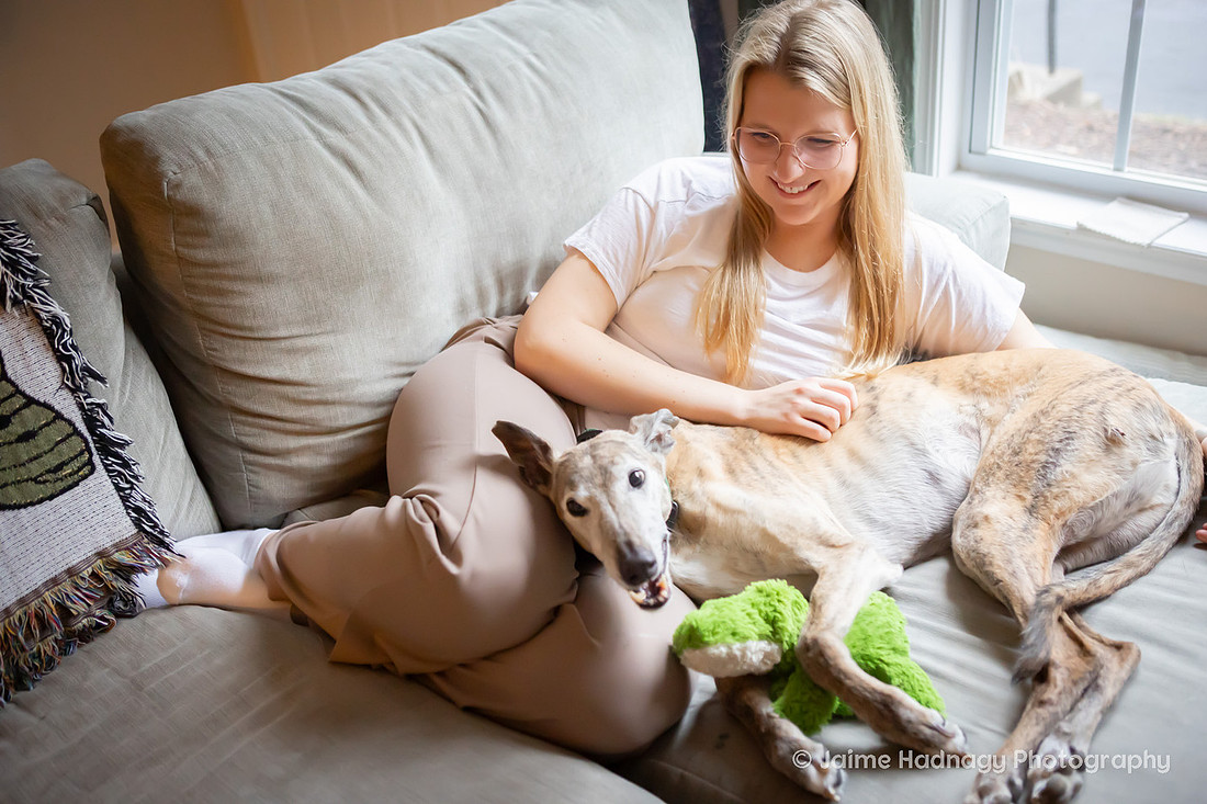 In Home Senior Dog Photo Session | Black Mountain NC Pet Photographer