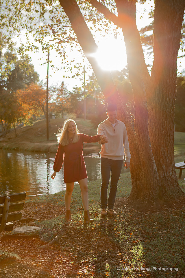 Engagement Photography Session at Lake Louse in Weaverville NC