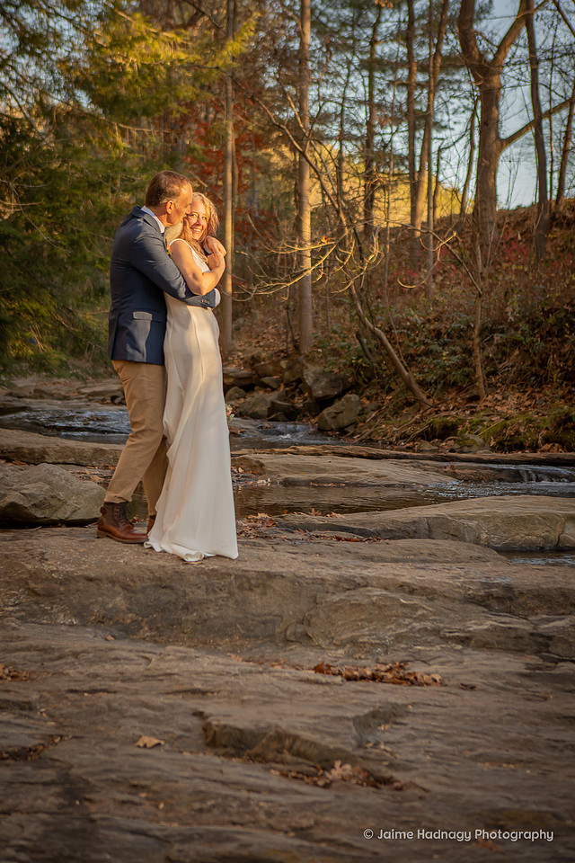 Wedding portraits and ceremony in Asheville at The Botanical Gardens | Elopement Photographer