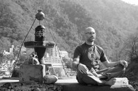 Happy Meditating by the Ganga RIver