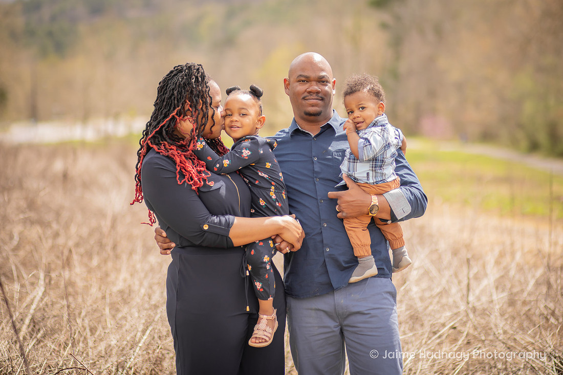 Outdoor Family Photo Session for First Birthday | Asheville Kids Photographer