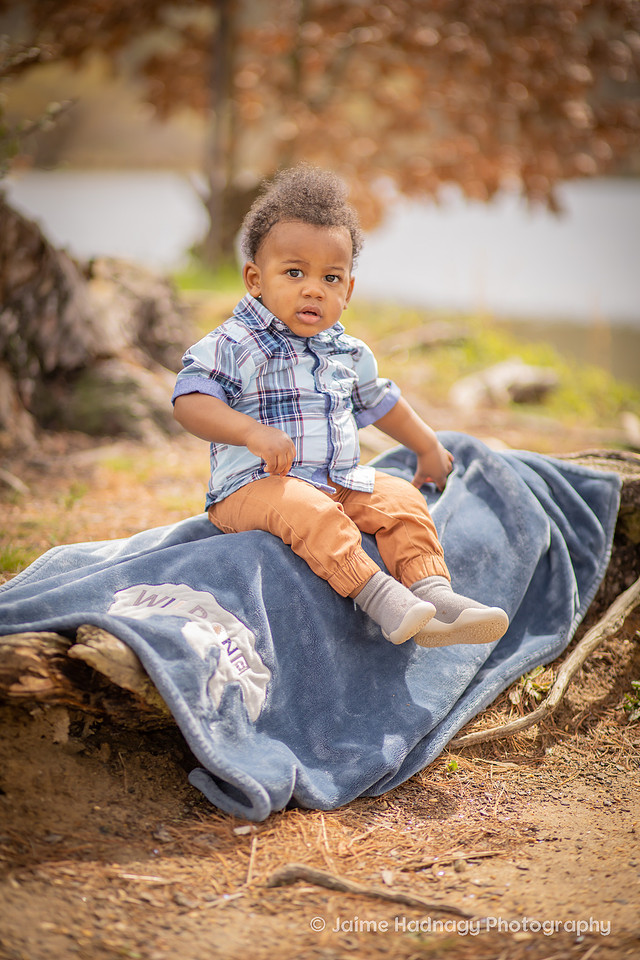 Outdoor Family Photo Session for First Birthday | Asheville Kids Photographer