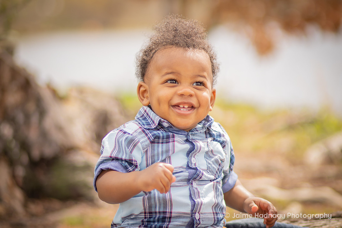 Outdoor Family Photo Session for First Birthday | Asheville Kids Photographer