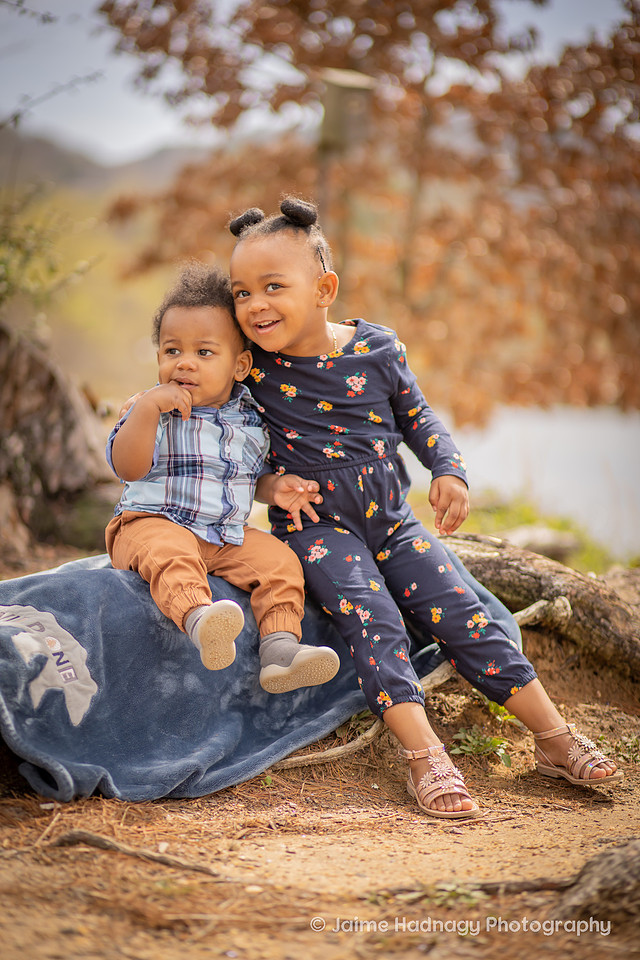 Outdoor Family Photo Session for First Birthday | Asheville Kids Photographer