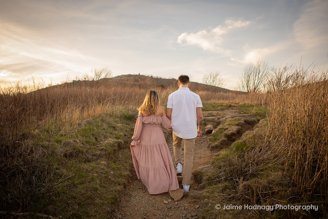 Sunset Engagement Session at Black Balsam | Asheville Photographer