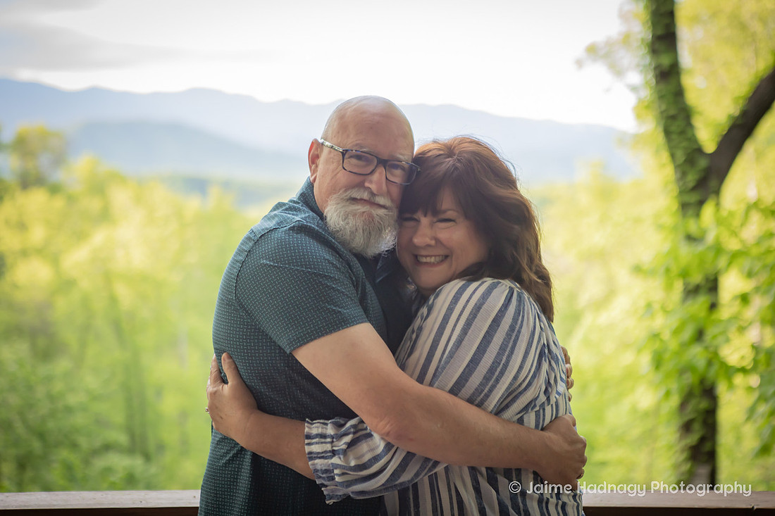 Couples Photos on the Porch in Old Fort NC