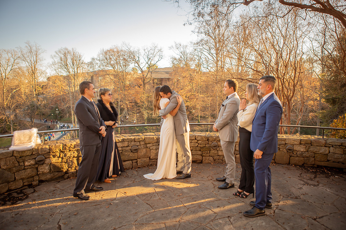 Wedding at Falls Park | Asheville Elopement Photographer