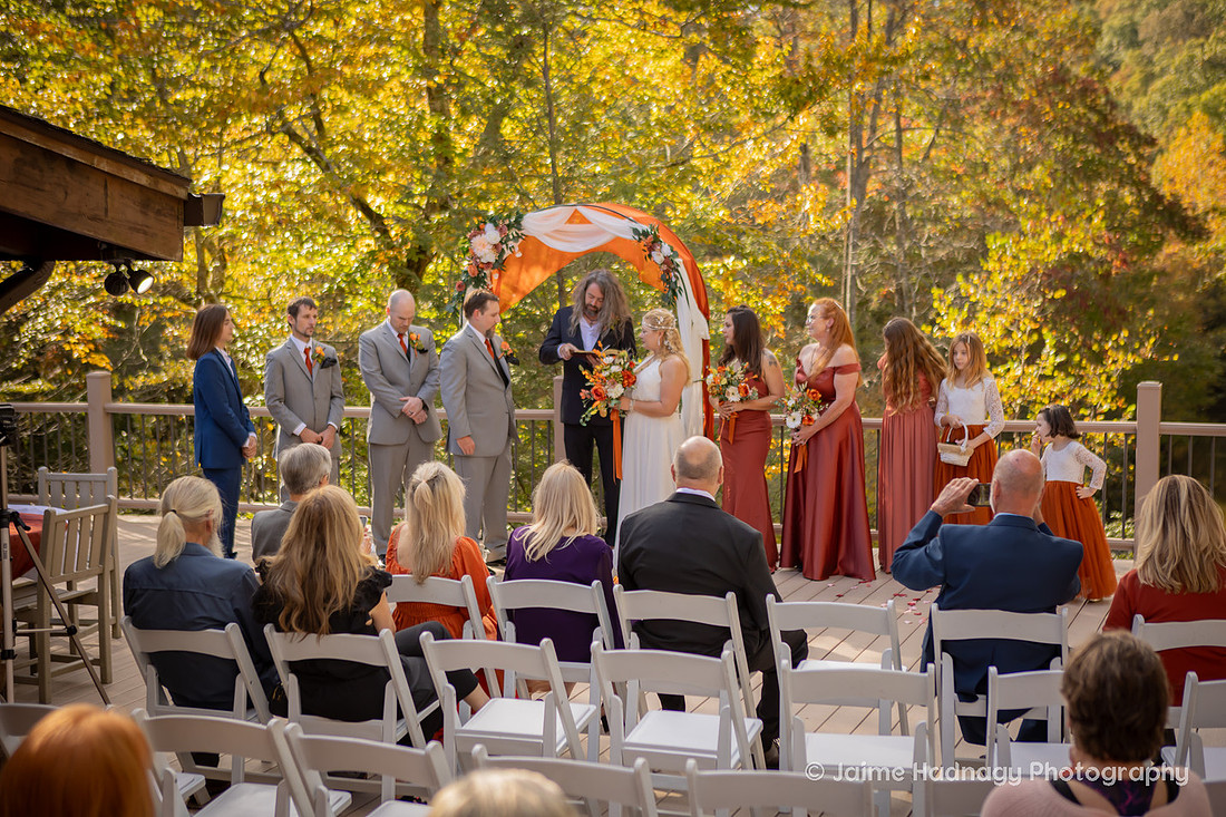 Outdoor Wedding Ceremony | Asheville Wedding Photographer