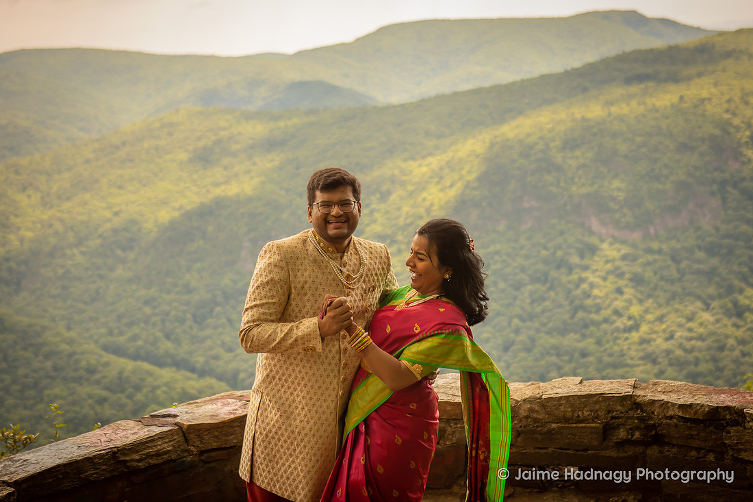 Indian Elopement Photos on The Blue Ridge Parkway
