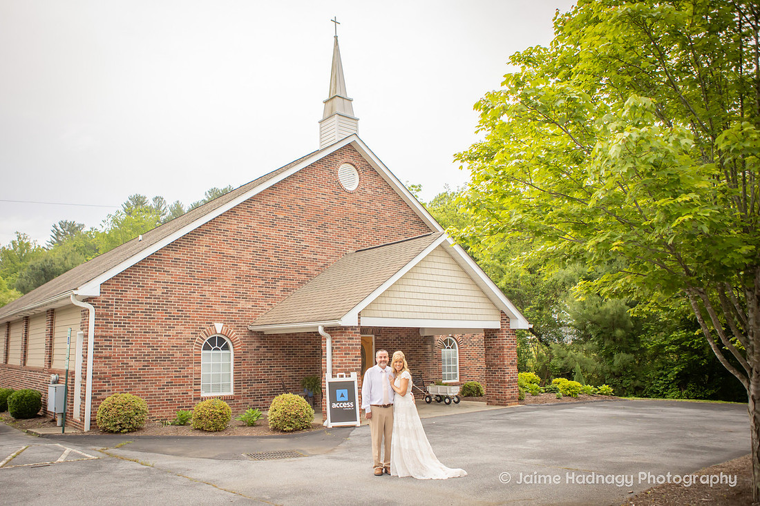 Wedding Portrait at Asheville Church
