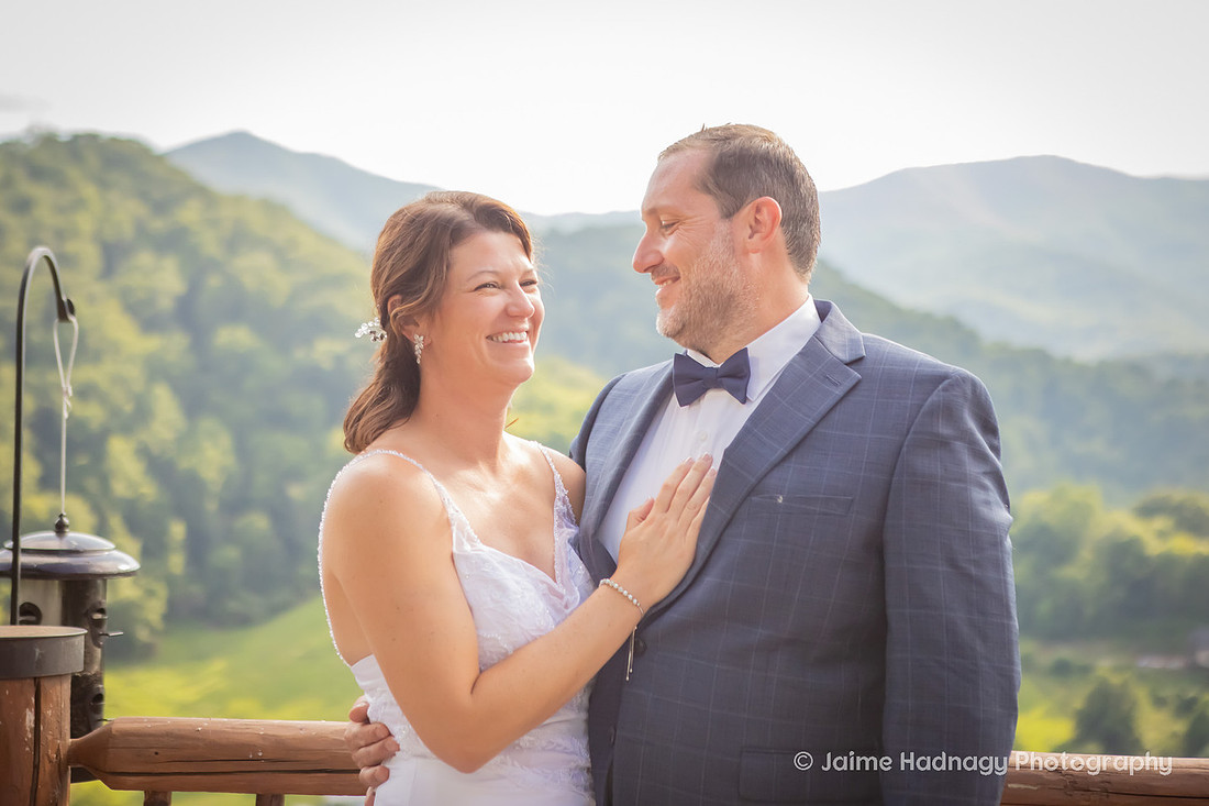 Elopement Photoshoot at Wildberry Lodge in the mountains | Asheville Wedding Photographer