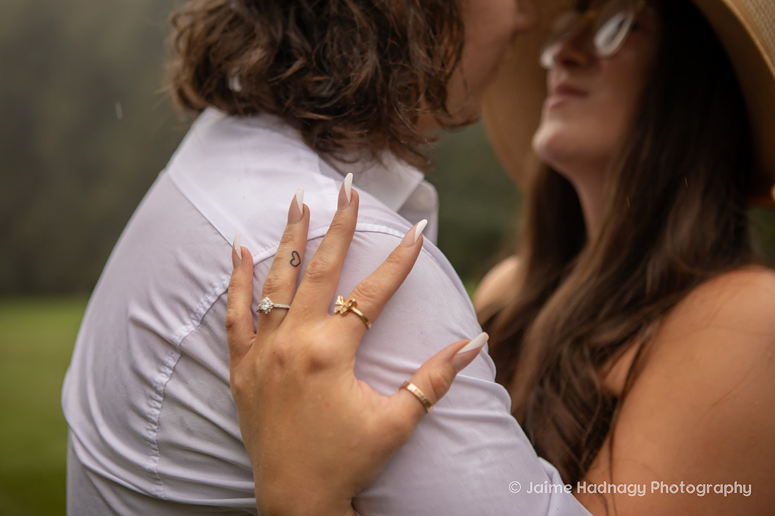 Proposing in the rain at the Biltmore Estate | Asheville Engagement Photographer