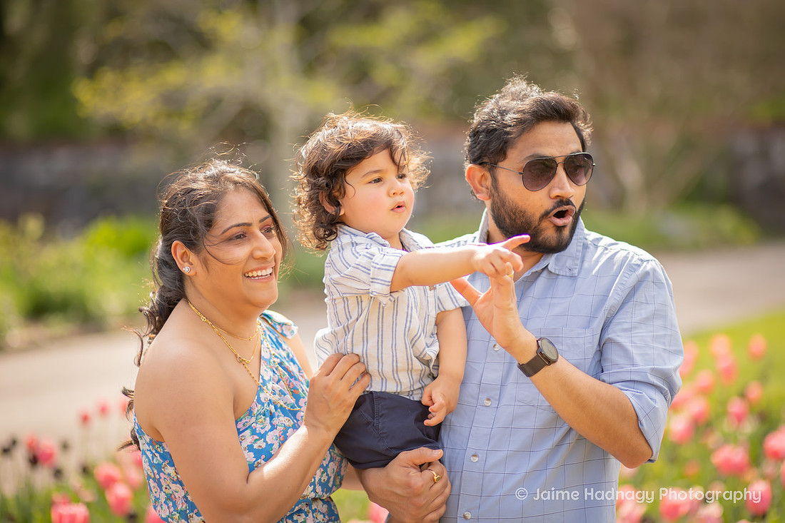 Family Photos in the Tulip Garden at the Biltmore Estate | Asheville Photographer