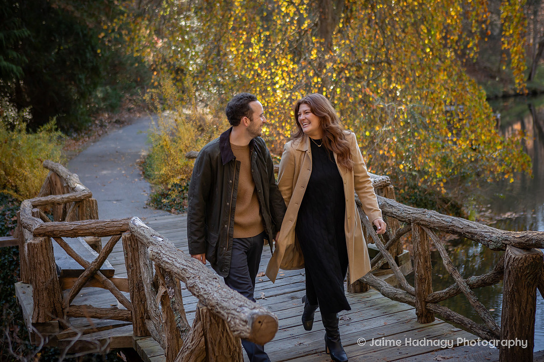 Engagement Photos at the Bass Pond at Biltmore Estate | Asheville Proposal Photographer