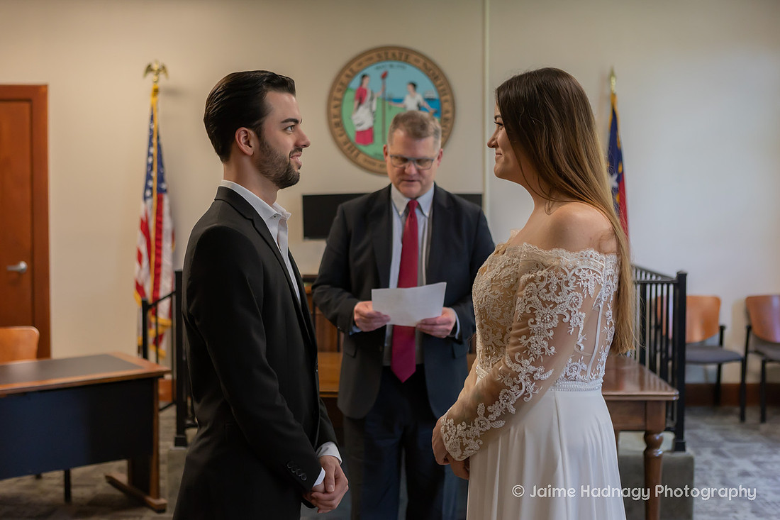 Beautiful Photos of a Wedding at Buncombe County Courthouse | Asheville Elopement Photography
