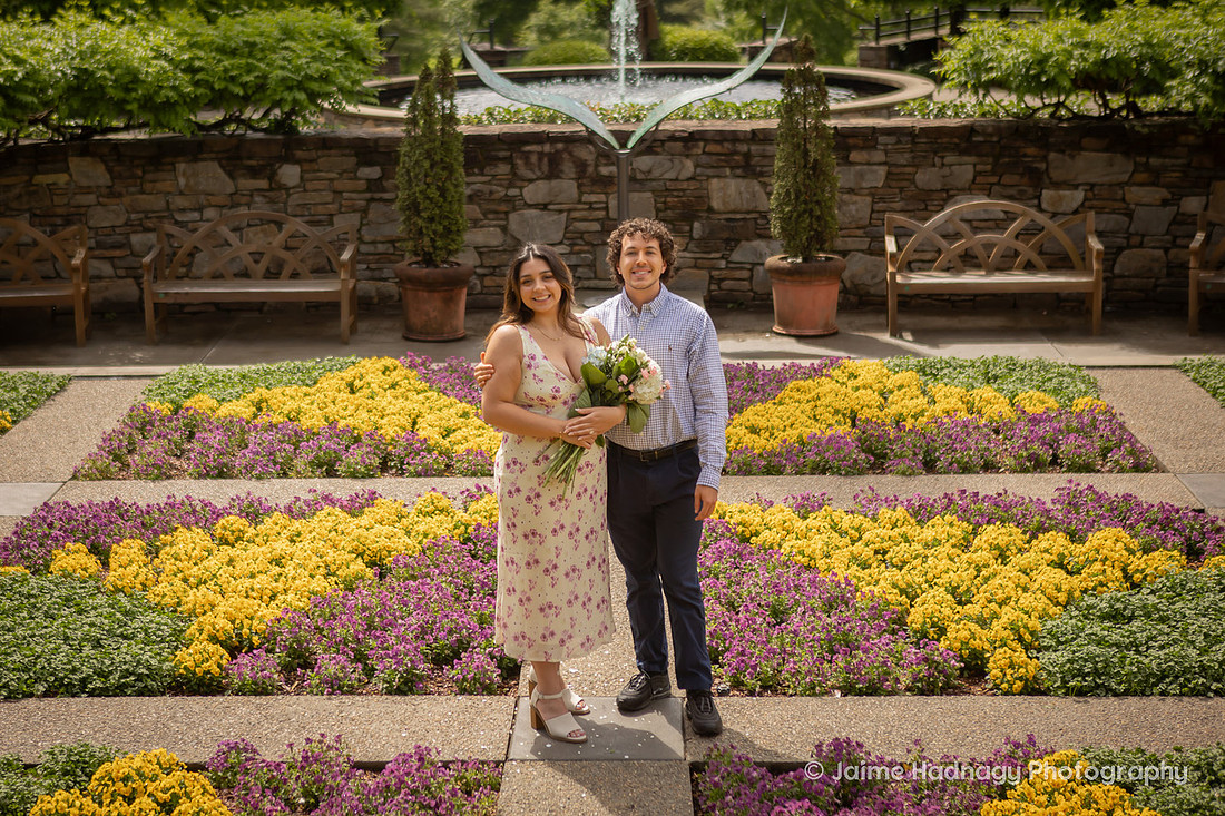 Romantic Surprise Proposal at the NC Arboretum | Asheville Engagement Photographer