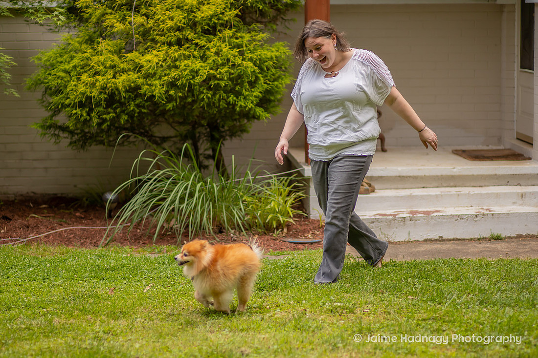 Pomeranian Photo Session at Home | Asheville Dog Photographer