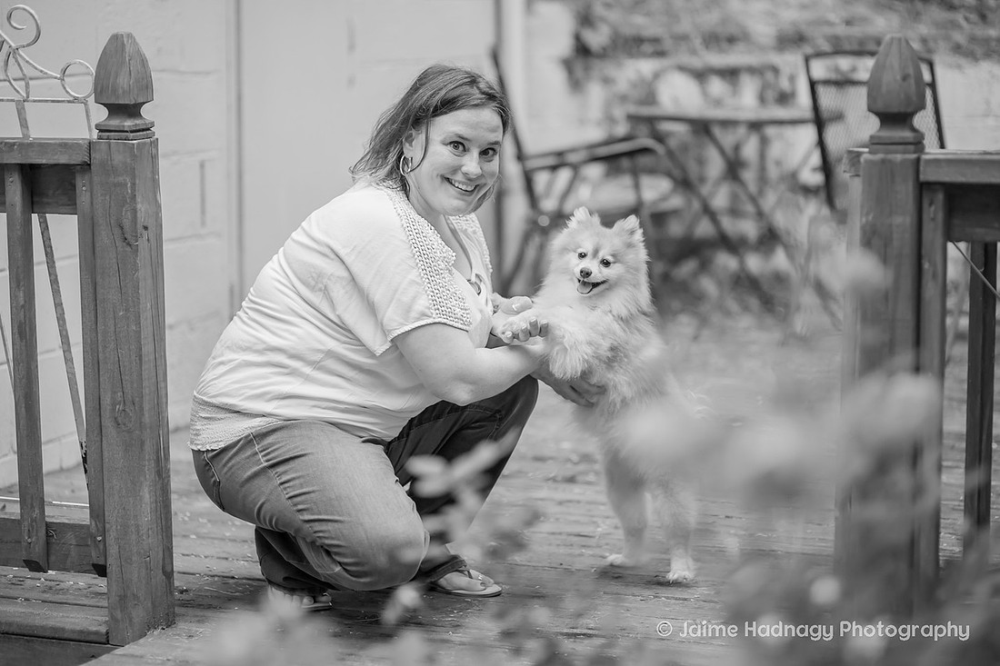 Pomeranian Photo Session at Home | Asheville Dog Photographer