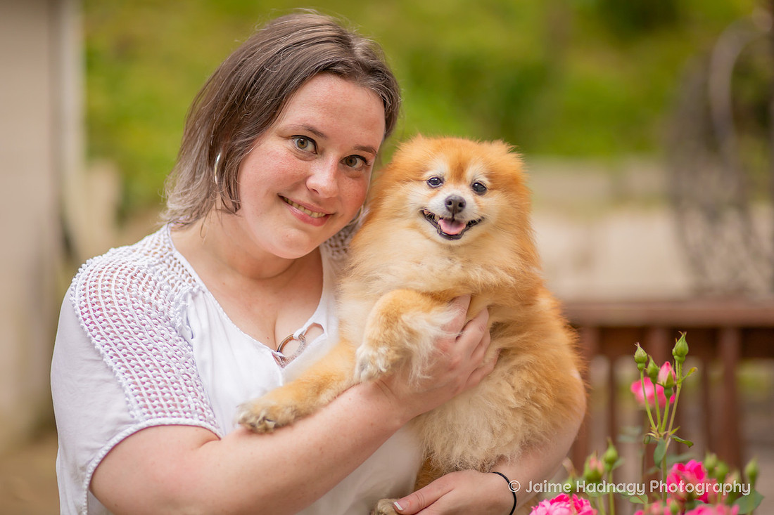 Love between a woman and her dog | Asheville Pet Photographer
