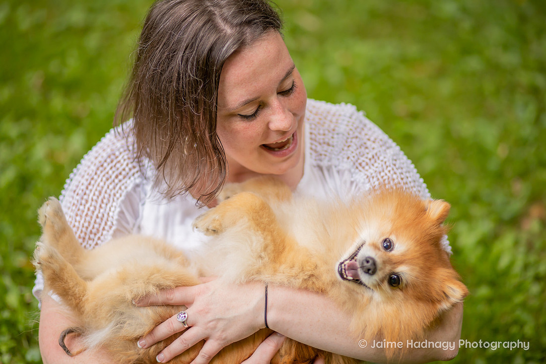 Love between a woman and her dog | Asheville Pet Photographer