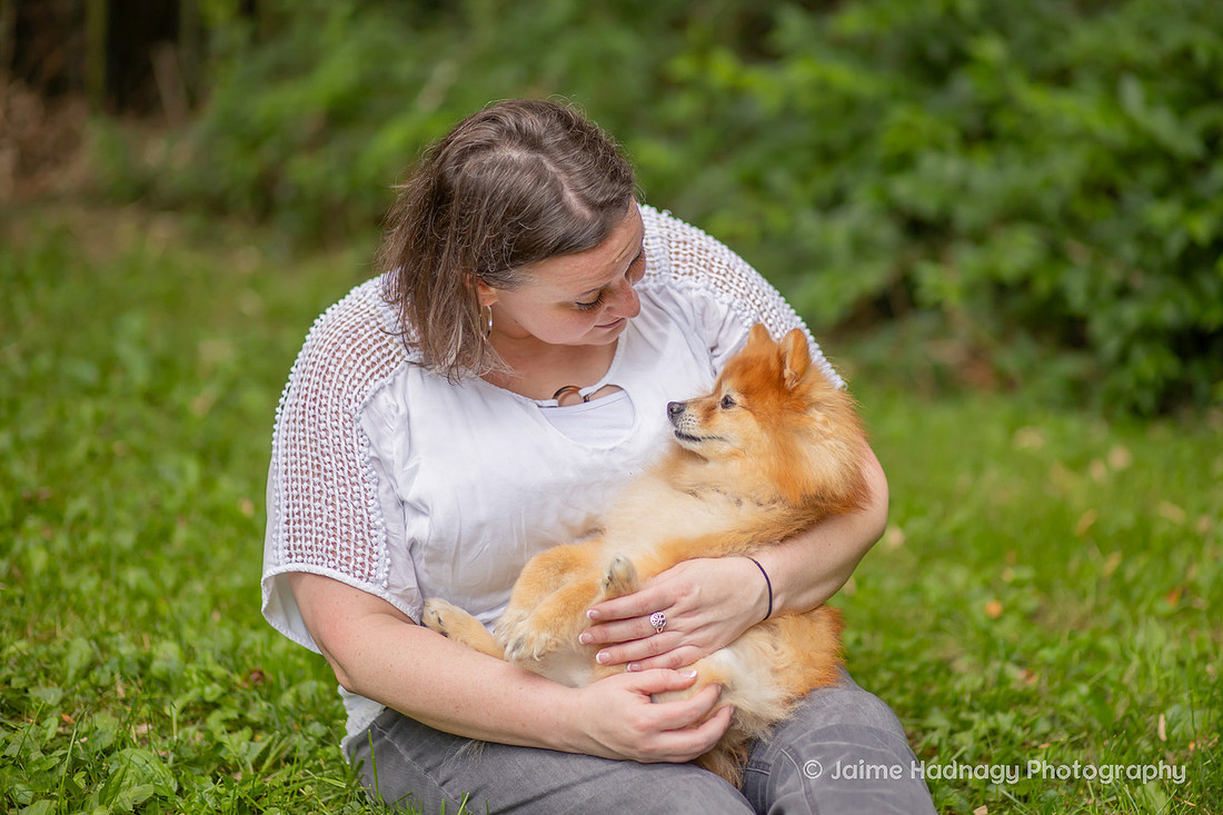 Love between a woman and her dog | Asheville Pet Photographer