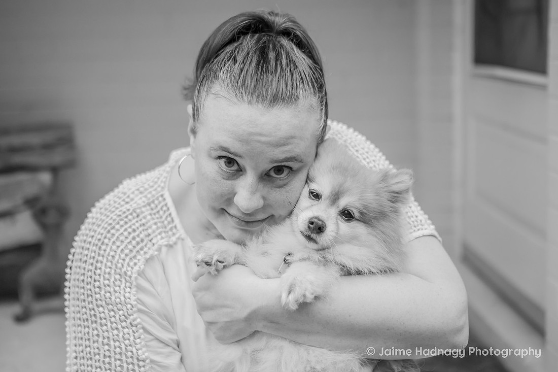 Love between a woman and her dog | Asheville Pet Photographer