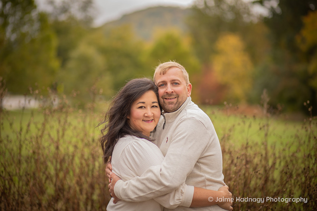 Outdoor Family Photos in Asheville with 4 Year Old Triplets