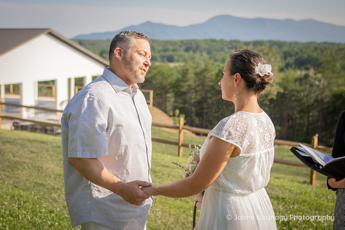 Mill Spring NC Elopement at Serenity Ridge | Asheville Wedding Photographer